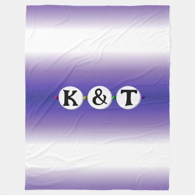 Manta Polar Pulsera de Bestie - Diseño de la Amistad (3 cuenta (Anverso)