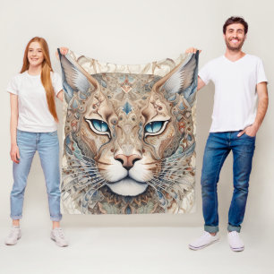 Manta Polar Puma Face Surreal Art