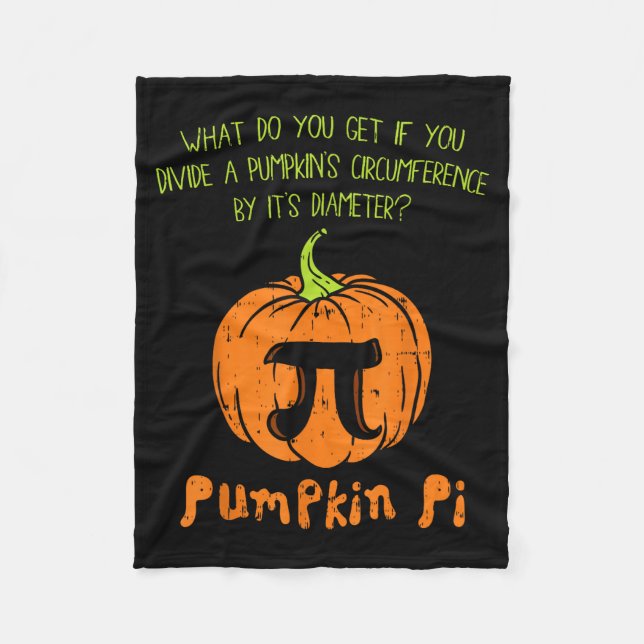 Manta Polar Pumpkin E Math Shirt Funny Halloween Thanksgiving  (Anverso)