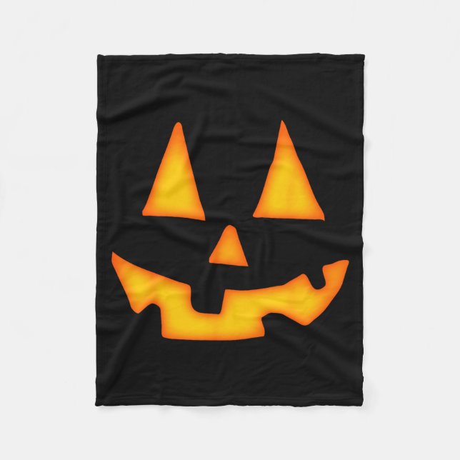 Manta Polar Pumpkin Halloween For Men Women Jack O Lantern Fac (Anverso)