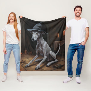 Manta Polar Pumpkins de Galgo Italiano de Halloween Espeluznan
