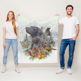 Manta Polar Puntero alemán de corta duración en invierno