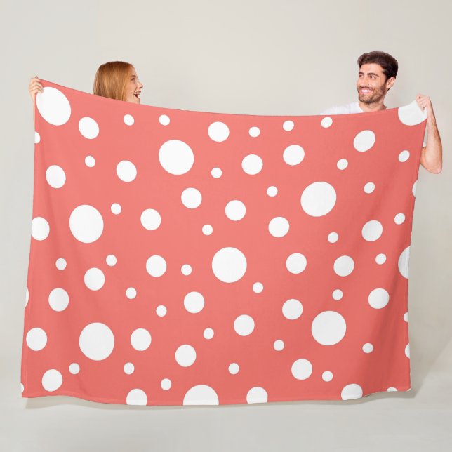 Manta Polar Punto de coral polka (In situ)
