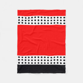 Manta Polar Punto De Polka Y Tiras