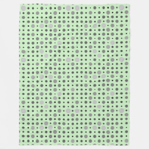Manta Polar Punto Polka 01.BG verde gris