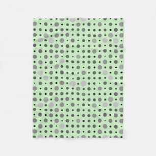 Manta Polar Punto Polka 01.BG verde gris