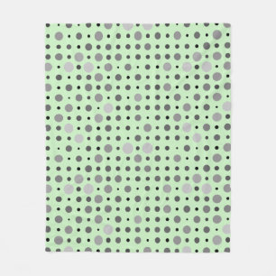 Manta Polar Punto Polka 01.BG verde gris