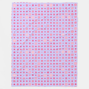 Manta Polar Punto Polka 01.Pink LPurple BG