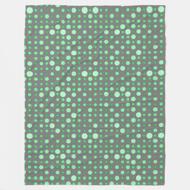 Manta Polar Punto Polka 02.Verde. Gray BG (Anverso)