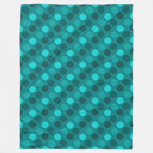Manta Polar Punto Polka Turquoise