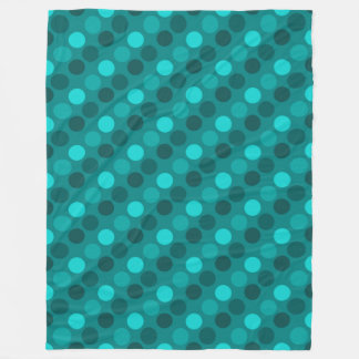 Manta Polar Punto Polka Turquoise