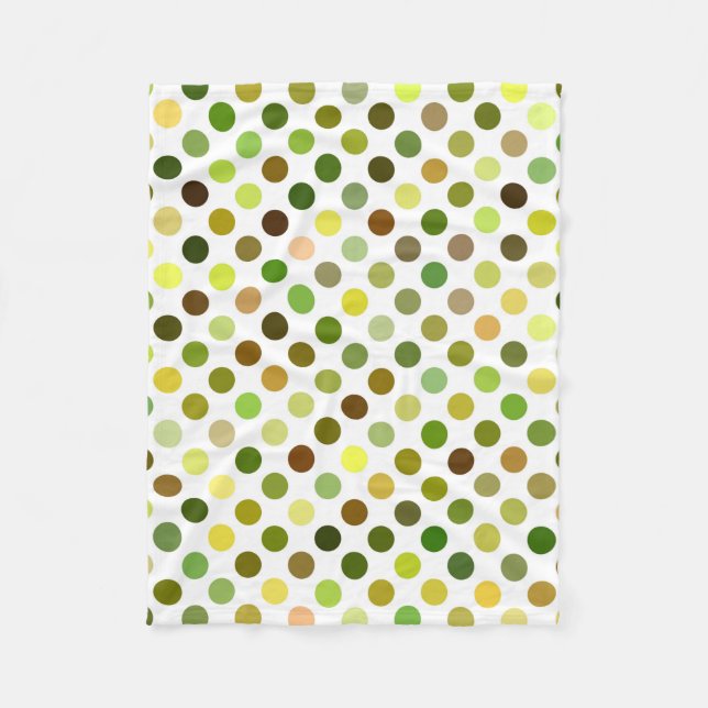 Manta Polar Puntos amarillo y verde (Anverso)
