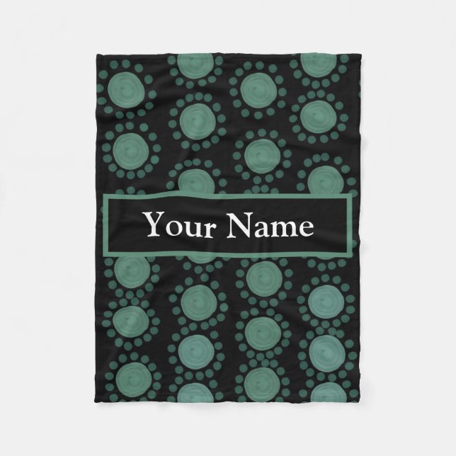 Manta Polar Puntos de polca extravagantes y personalizados (Anverso)