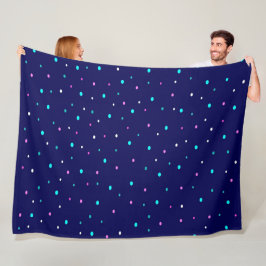 Manta Polar Puntos de polka celeste