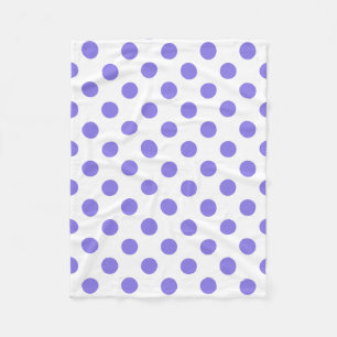 Manta Polar Puntos de polka periwinkle