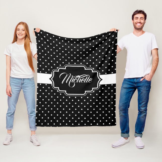 Manta Polar Puntos negros y blancos (In situ)