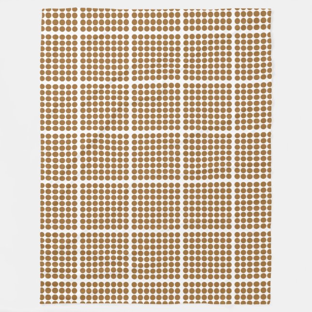 Manta Polar Puntos neutrales del azúcar marrón (Anverso)