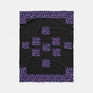 MANTA POLAR PURPLE GIRAFFE IMPRESIÓN FLEECE BLANKET