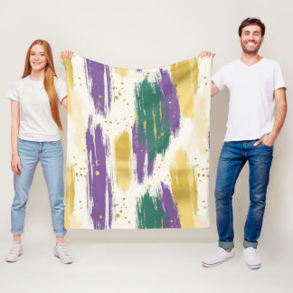 Manta Polar Purple Green Gold Carnival Mardi Gras