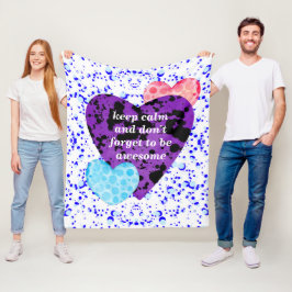 Manta Polar Purple heart vibrant red love