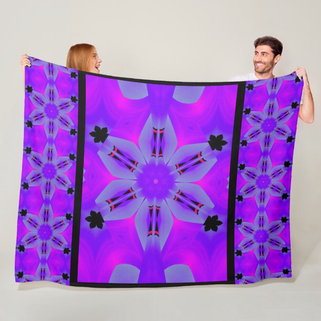 Manta Polar Purple Karma 1 Fleece Blanket (In situ)