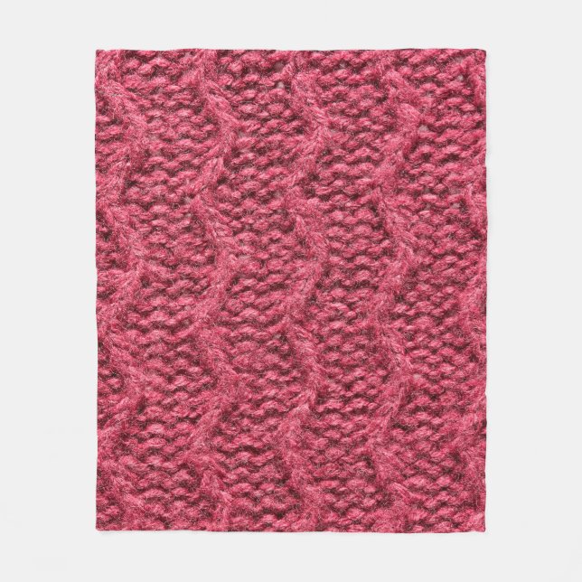 Manta Polar Purple red, cherry knitted sweater texture (Anverso)