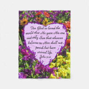 MANTA POLAR PURPLE WILDFLOWER JOHN 3:16