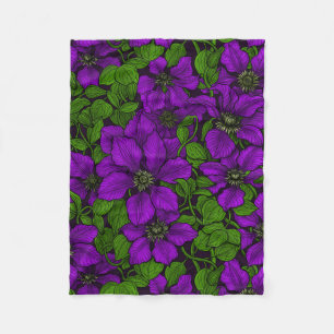 Manta Polar Púrpura Clematis