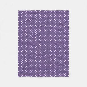 Manta Polar Púrpura Punto Polka Fleece Blanket