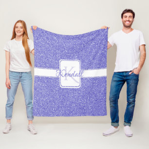 Manta Polar Púrpura Purpurina - Despliegue personalizado