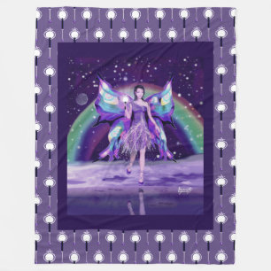 Manta Polar Púrpura Rain Fleece Blanket