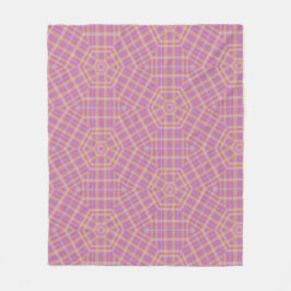 Manta Polar Púrpura retro y tan plateado