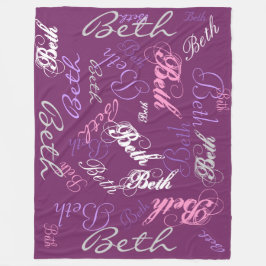 Manta Polar Púrpura, rosado, Lavendar, collage conocido