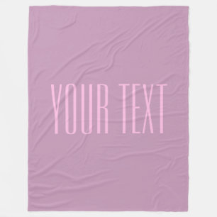 Manta Polar Púrpura y rosa claro pastel   Texto editable moder