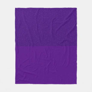 Manta Polar Purpurina de dos tonos y morado mate (Personalizad