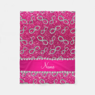 Manta Polar Purpurina de neón de las rosas fuertes del