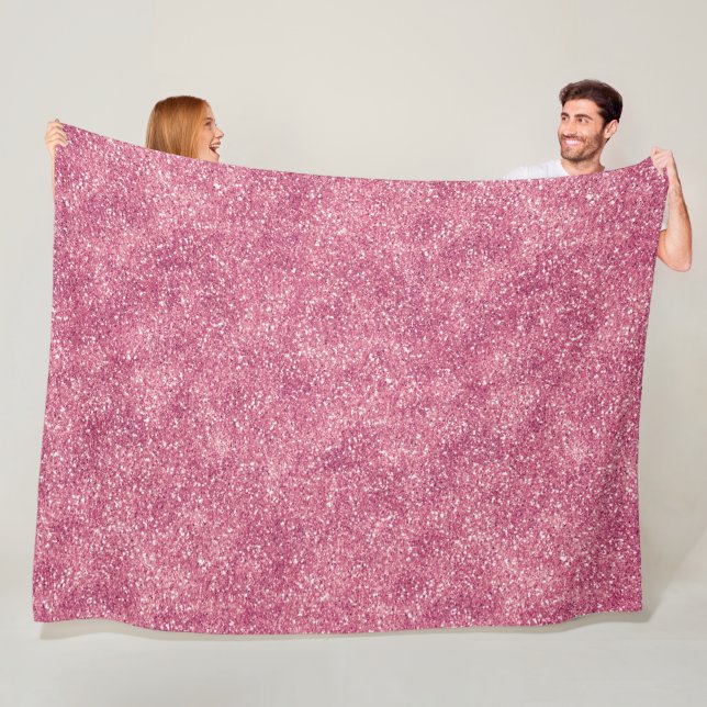 Manta Polar Purpurina Girly Pink Sparkle Glitz     (In situ)