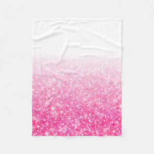 Manta Polar Purpurina rosado brillante Ombre de los chicas