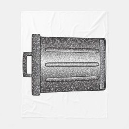 Manta Polar Purpurina Trash Can