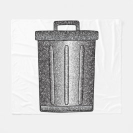 Manta Polar Purpurina Trash Can