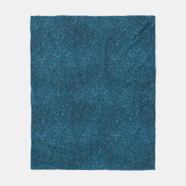 Manta Polar Purpurina verde de medianoche