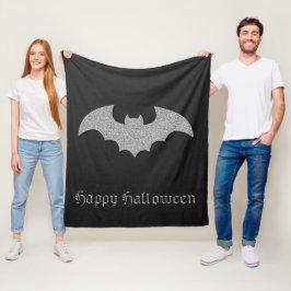 Manta Polar Purpurinoso Bat Halloween