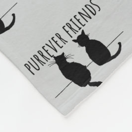 Manta Polar Purrever Friends Cute Cat Best Friends