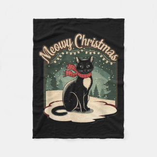 Manta Polar Purrfectly Cozy Family Christmas Pajamas - Meowy C