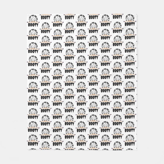 Manta Polar Puse el Boo en una mujer fantasma de Halloween. (Anverso)