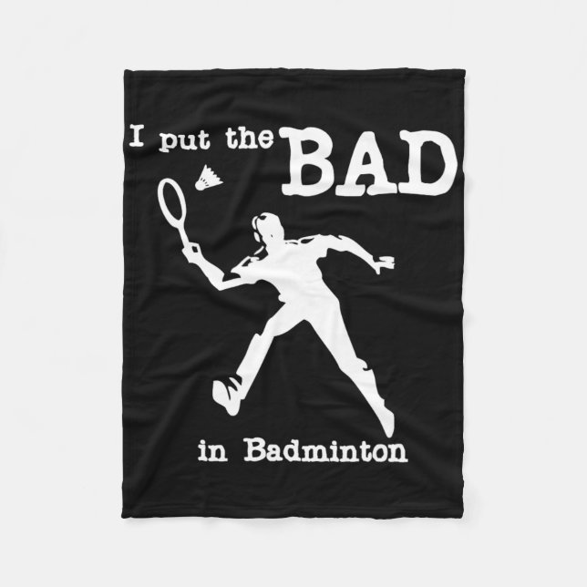 Manta Polar Puse Lo Malo En Badminton 4 (Anverso)
