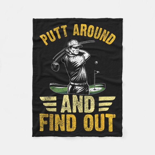Manta Polar Putt Around And Find Out Funny Golf Quote  (Anverso)
