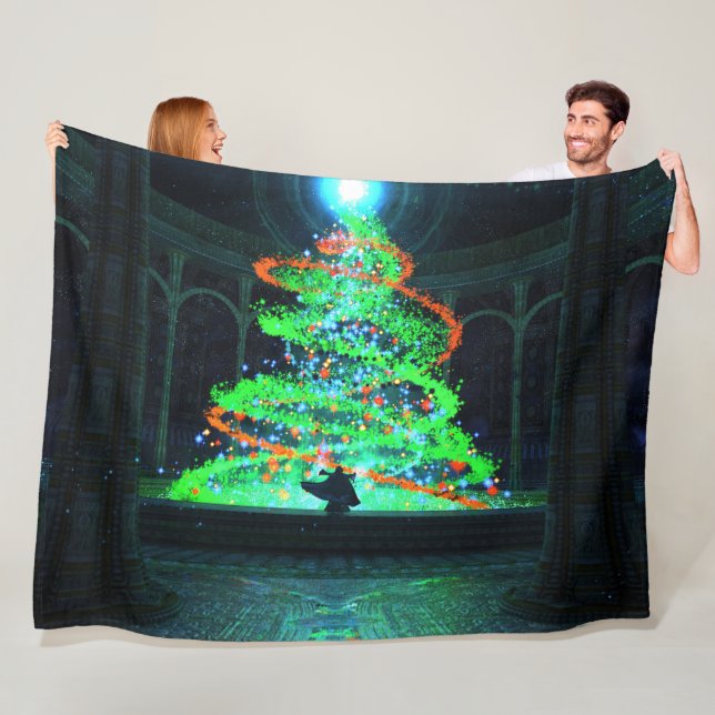Manta Polar Pyre (Navidades) Fleece Blanket (In situ)