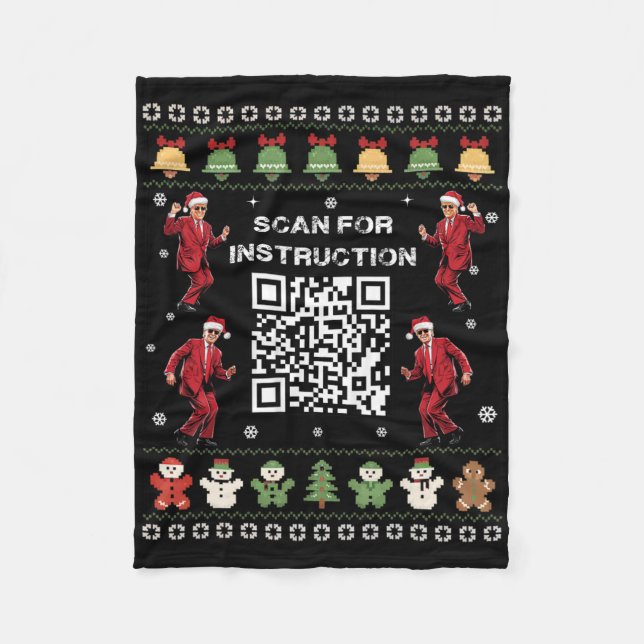 Manta Polar Qr Trump Dance Code President Scan For Instruction (Anverso)