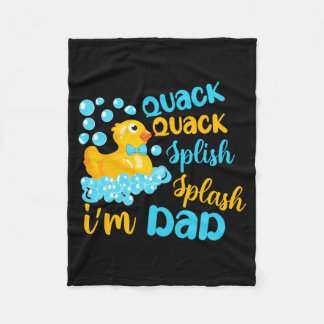 Manta Polar Quack Quack Splash Splash Papá Pato de Goma